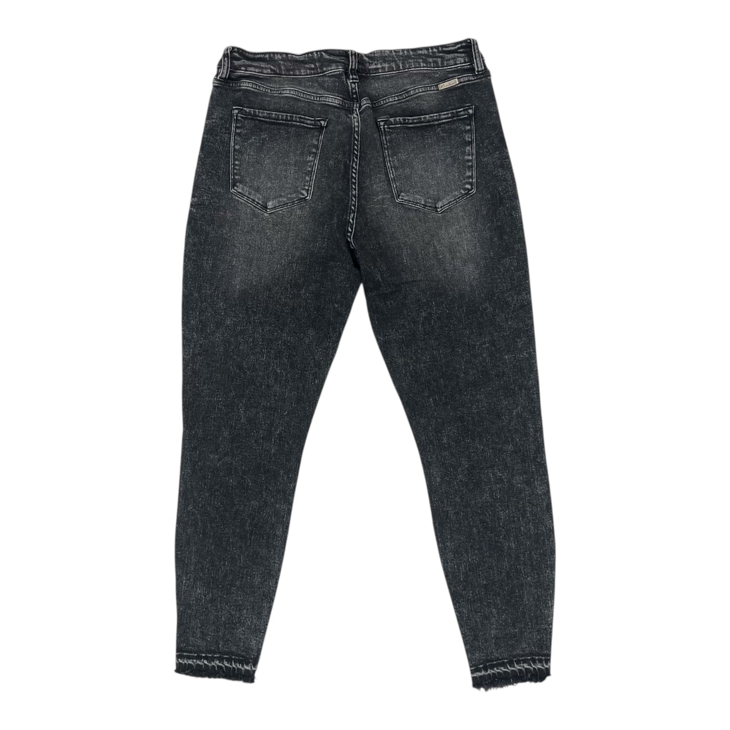 Jeans Skinny By Kancan In Black Denim, Size:12