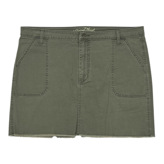 Skirt Mini & Short By Universal Thread In Green, Size:18