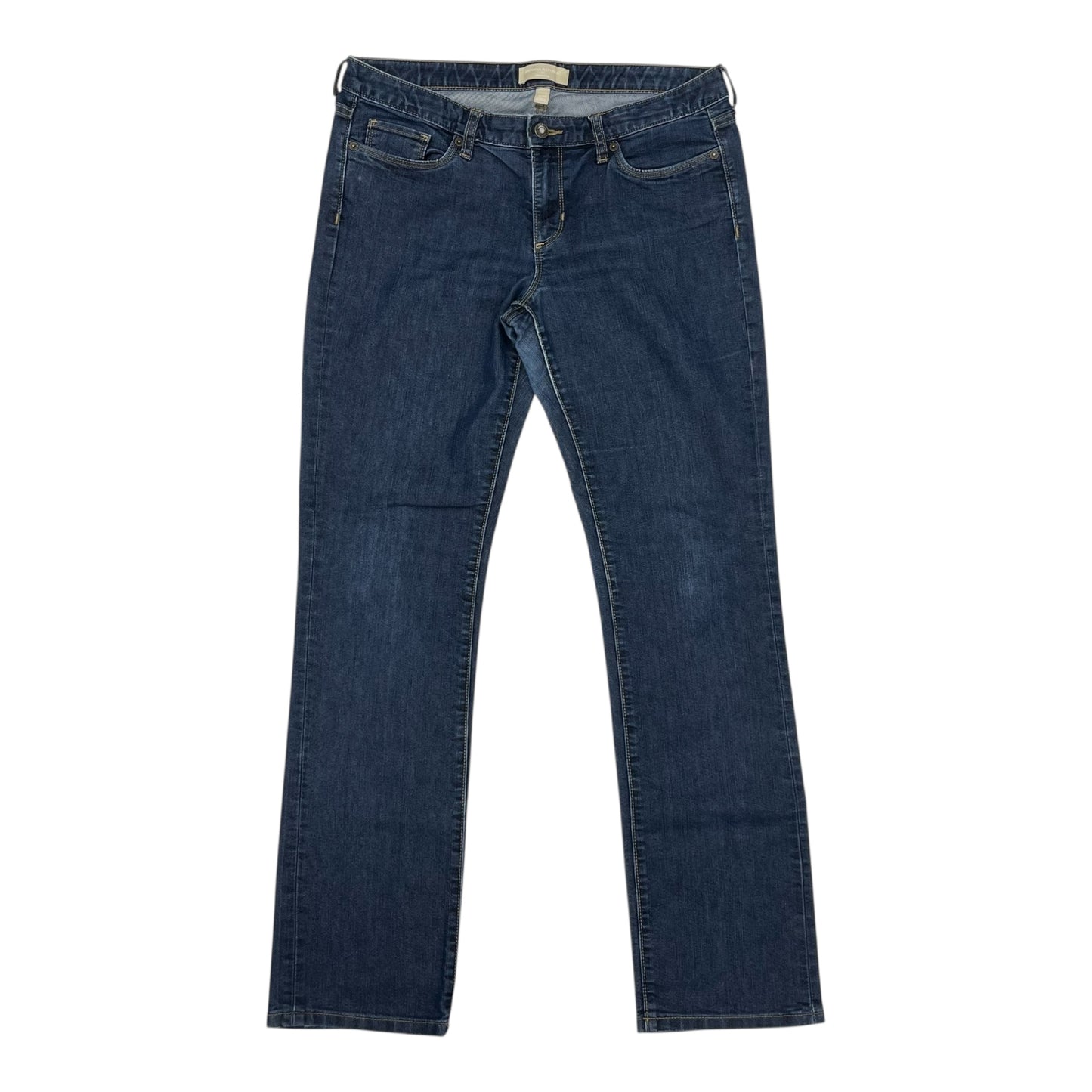 Jeans Straight By Banana Republic In Blue Denim, Size:12