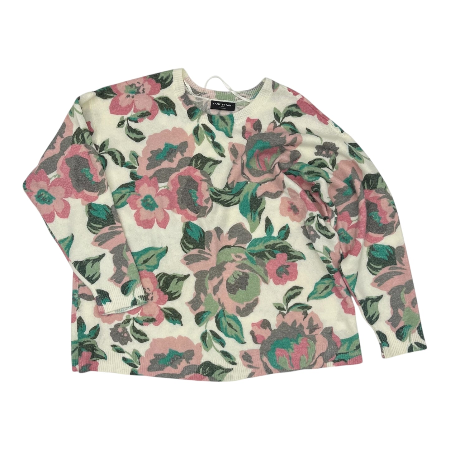 Sweater By Lane Bryant In Floral Print, Size:3X