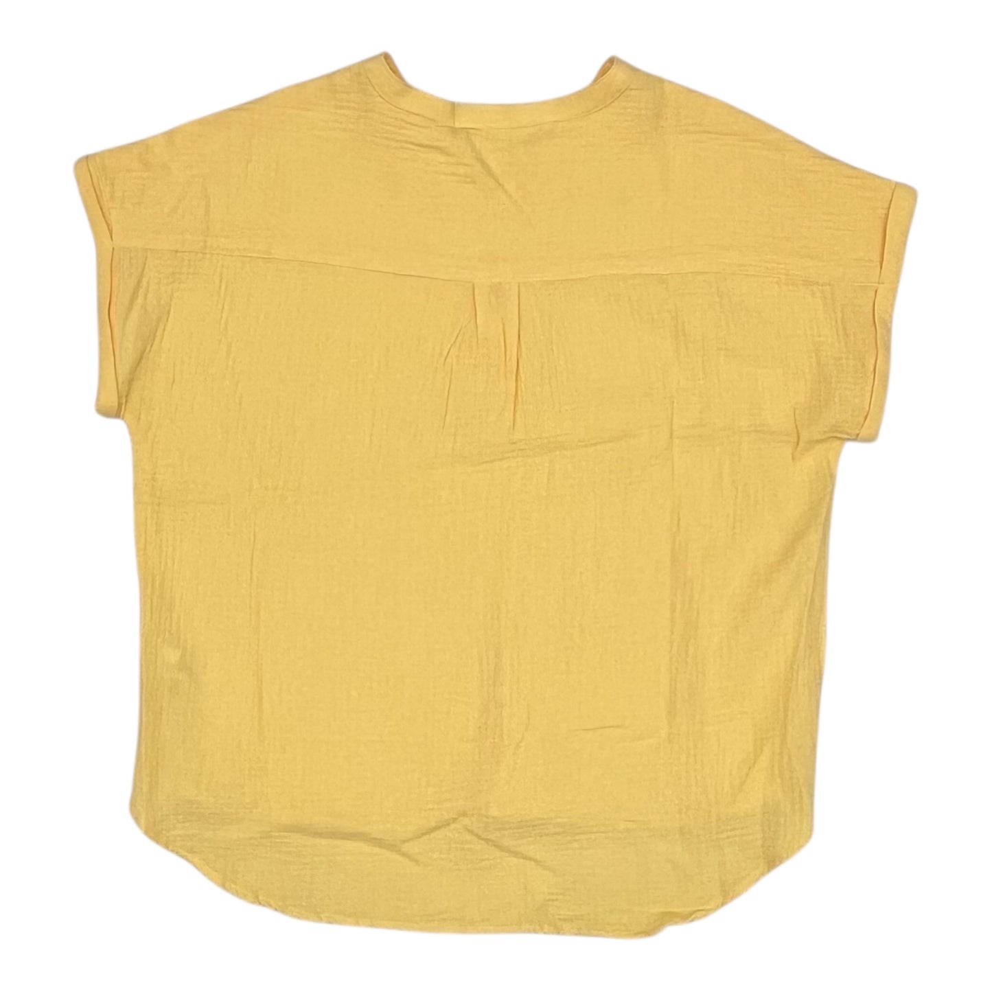Blouse Ss By C And C In Yellow, Size:Xl