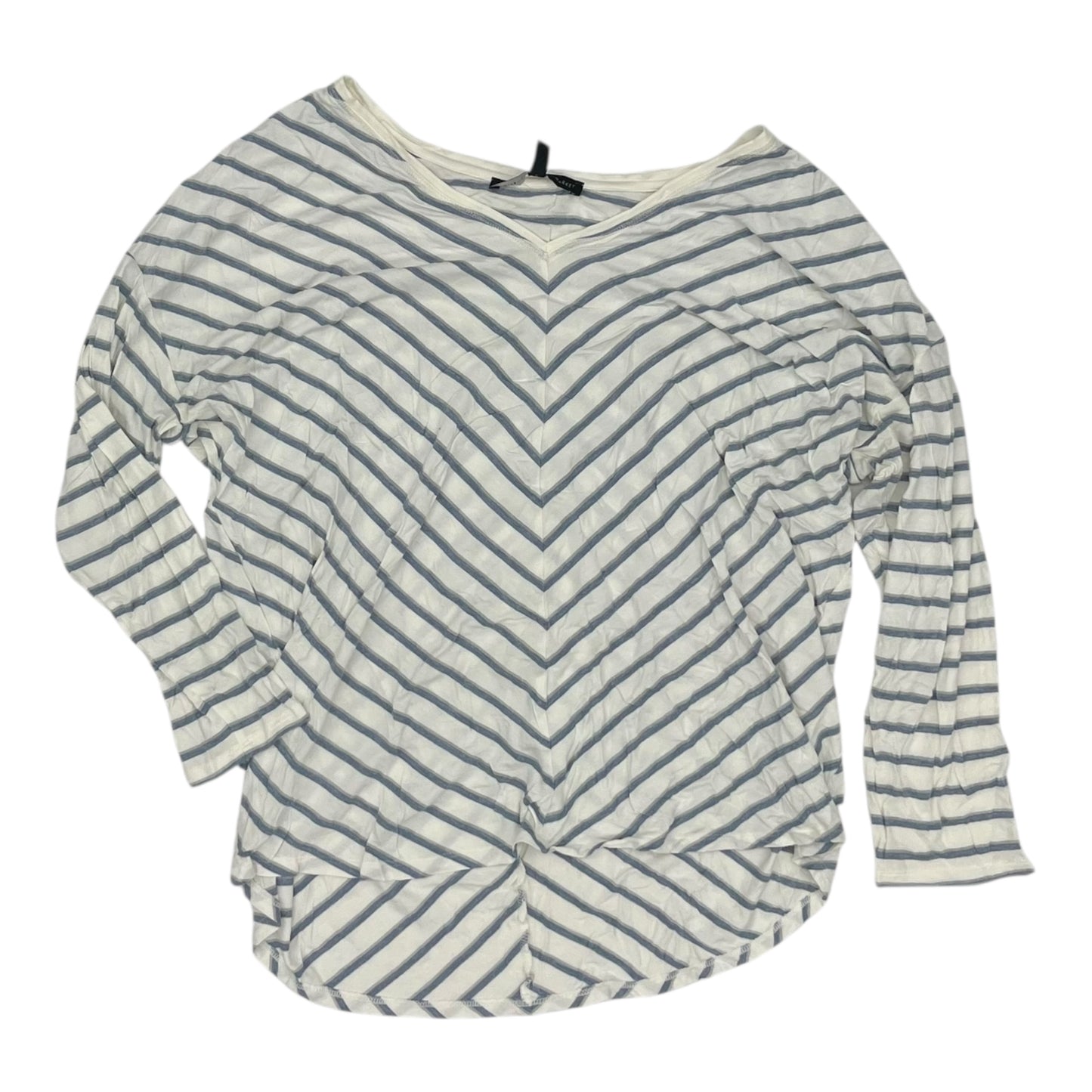 Top Ls By White House Black Market In Blue & White, Size:Xl