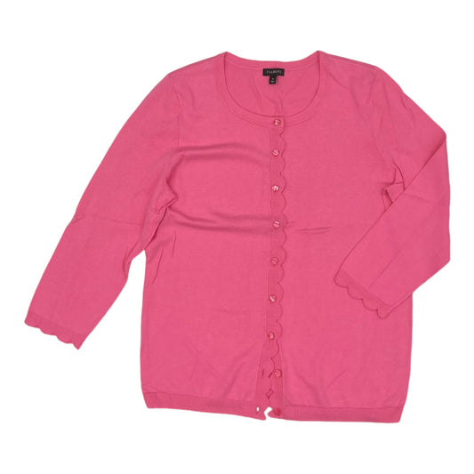 Cardigan By Talbots In Pink, Size:M