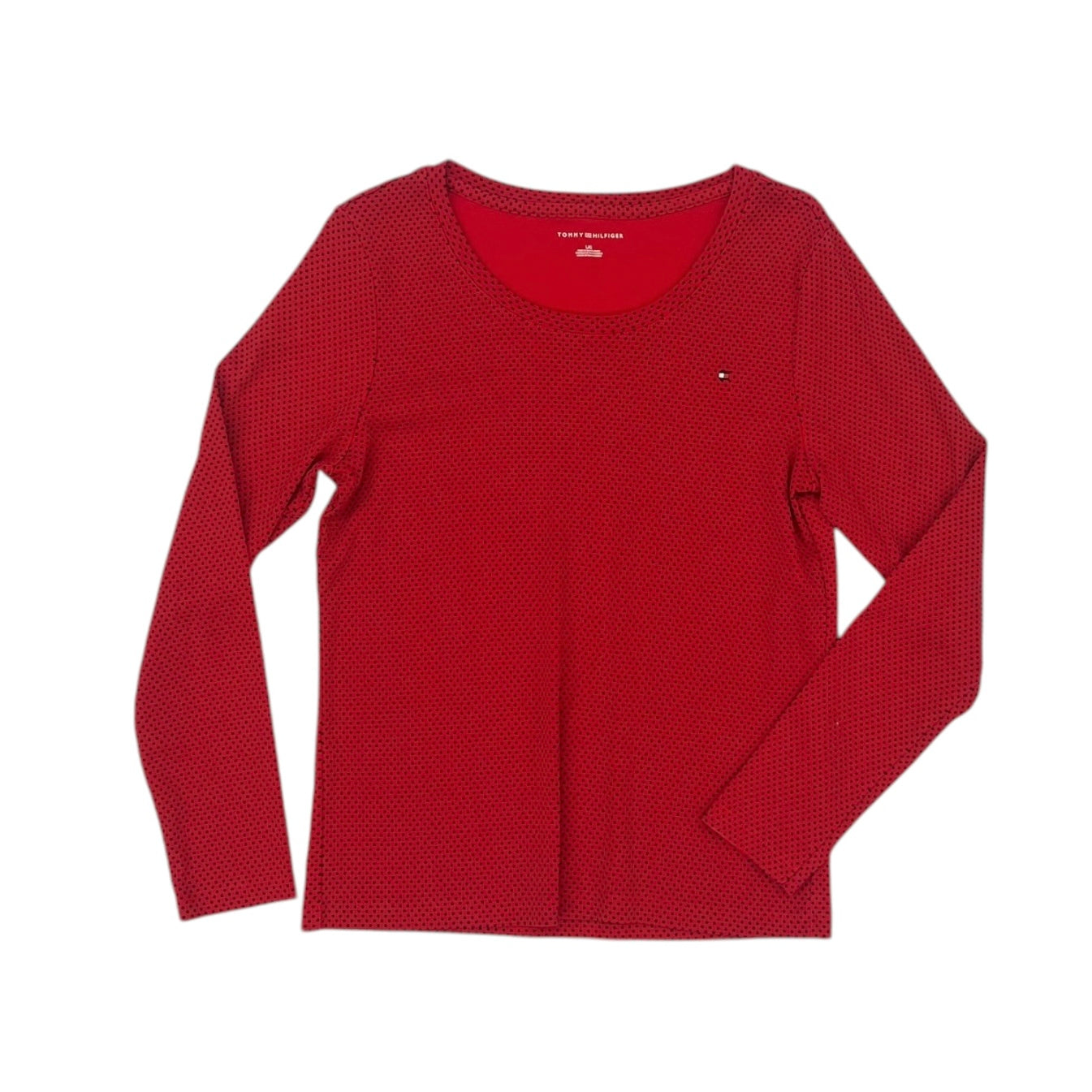 Top Ls By Tommy Hilfiger In Red, Size:L