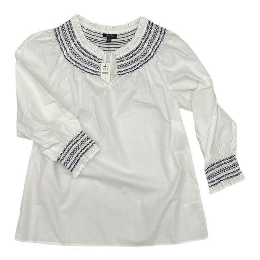 Blouse Ls By Talbots In White, Size:S