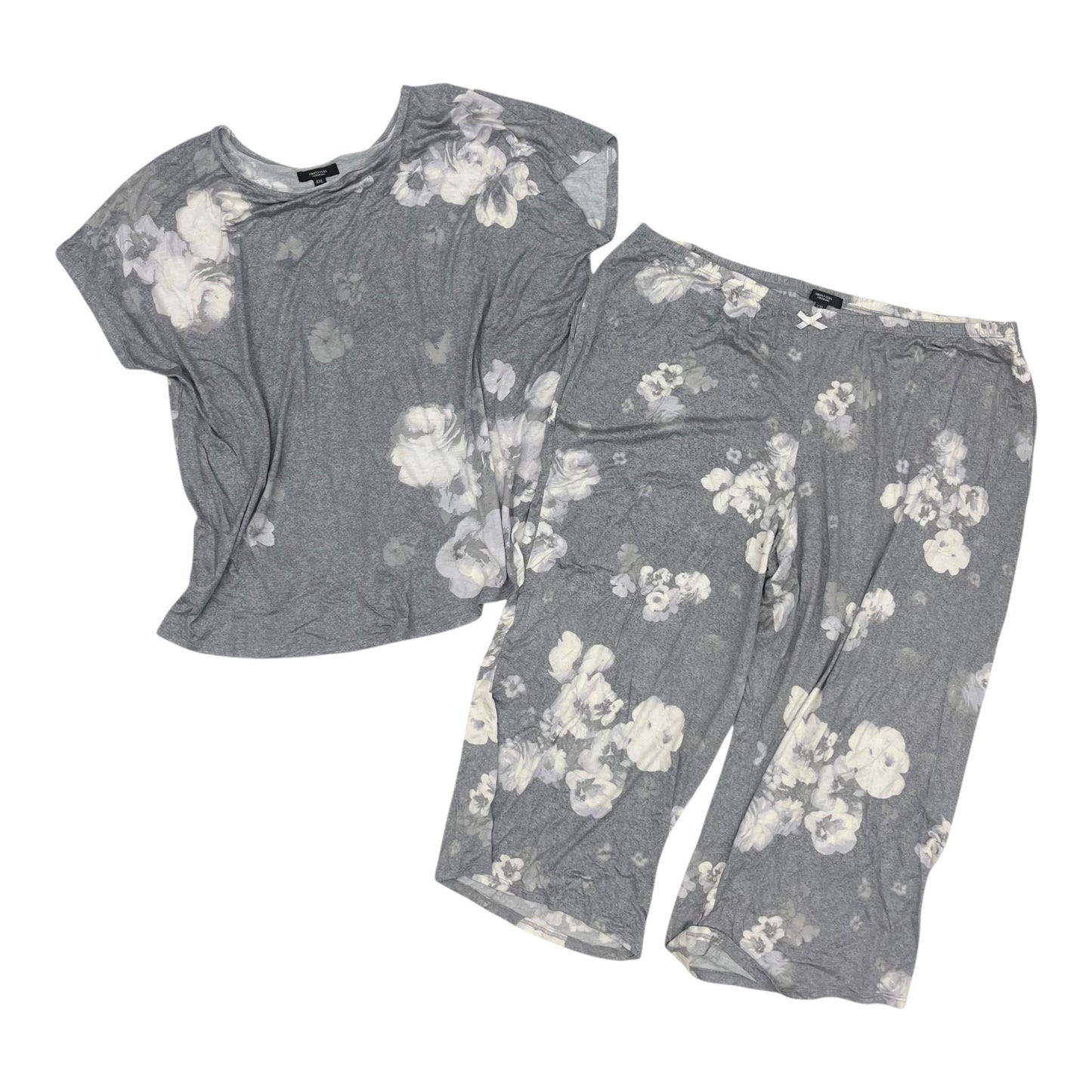 Pajamas 2Pc By Simply Vera In Grey, Size:2X