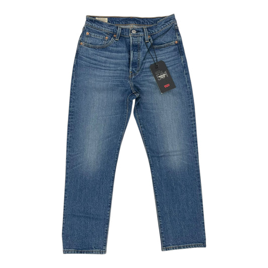 Jeans Straight By Levis In Blue Denim, Size:2