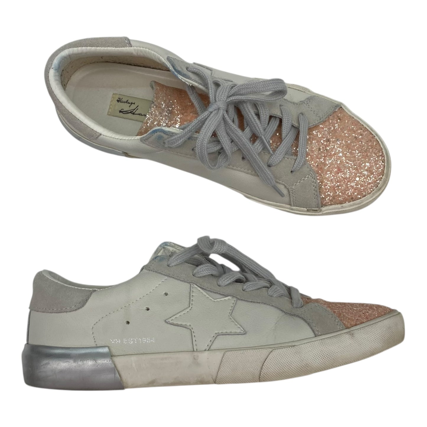 Shoes Sneakers By Vintage Havana In Pink & White, Size:10