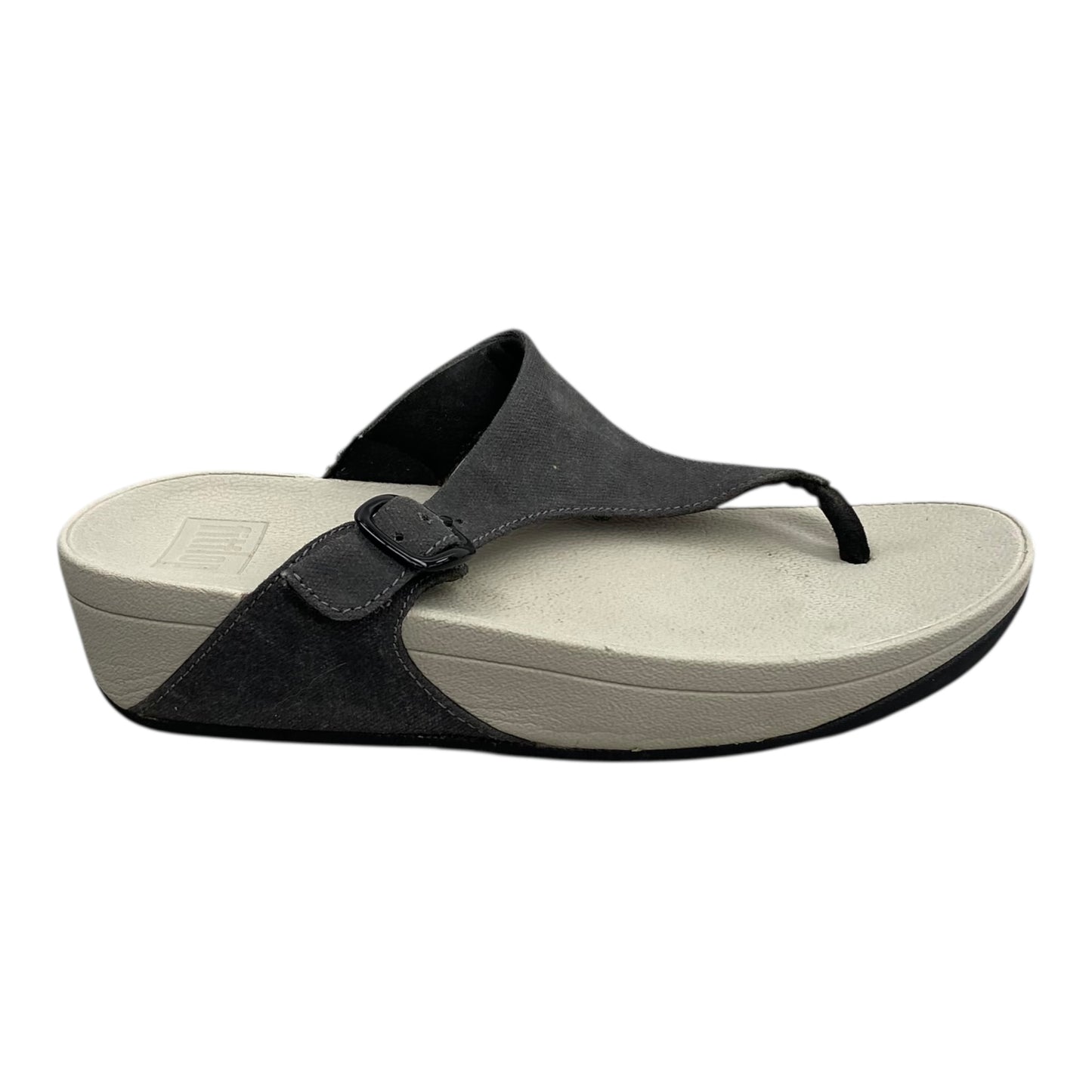 Sandals Flip Flops By Fitflop In Grey, Size:6