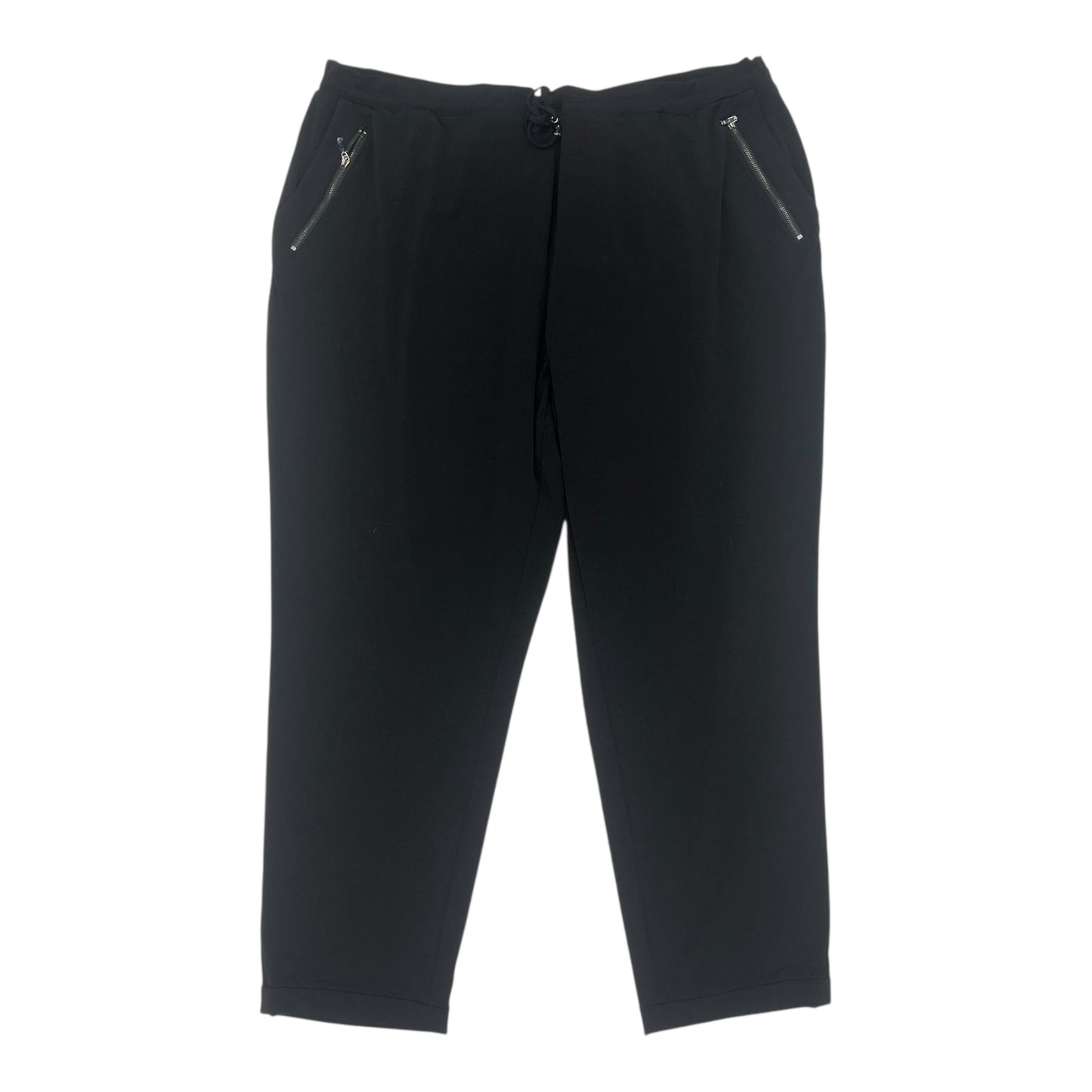 Pants Joggers By Susan Graver In Black, Size:2X