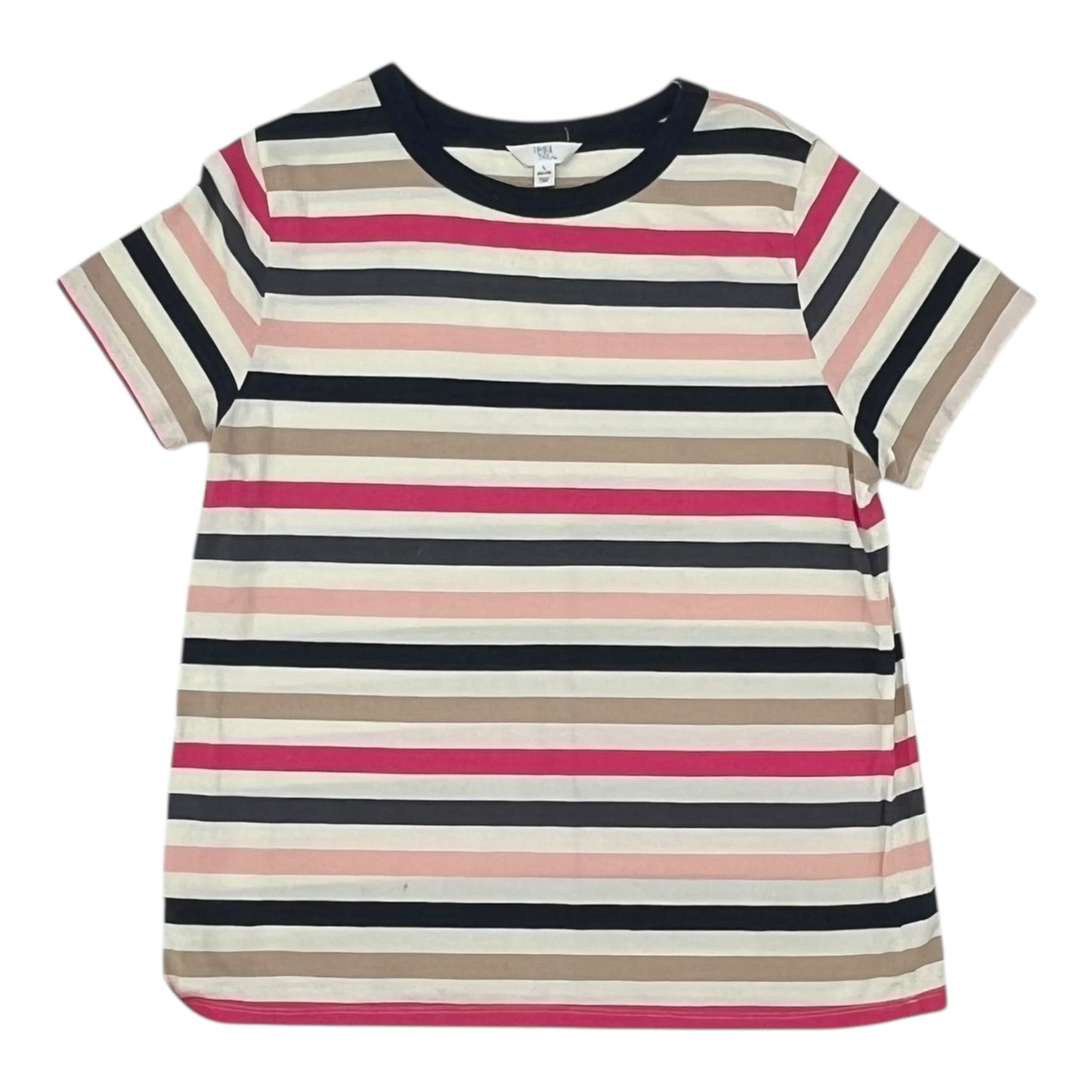 Top Ss By Time And Tru In Striped Pattern, Size:L