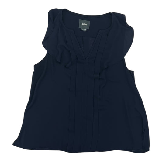 Blouse Sleeveless By Maeve In Navy, Size:M