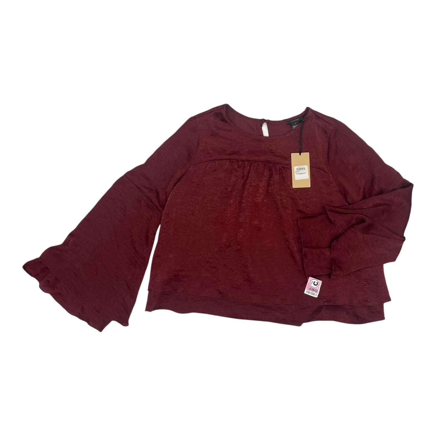 Blouse Ls By Halogen In Red, Size:L