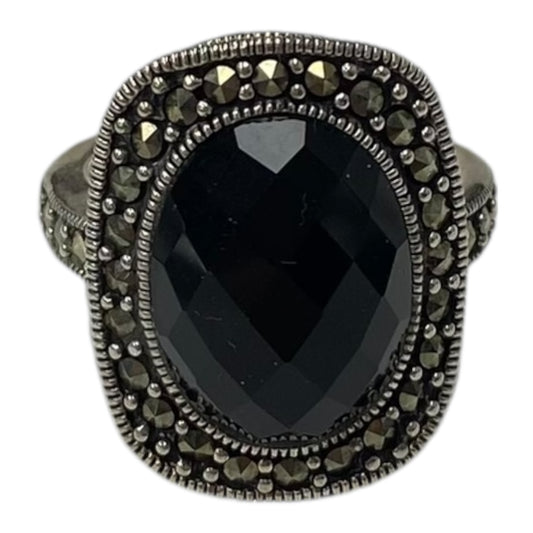 Ring Sterling Silver By Cmc In Black, Size:8