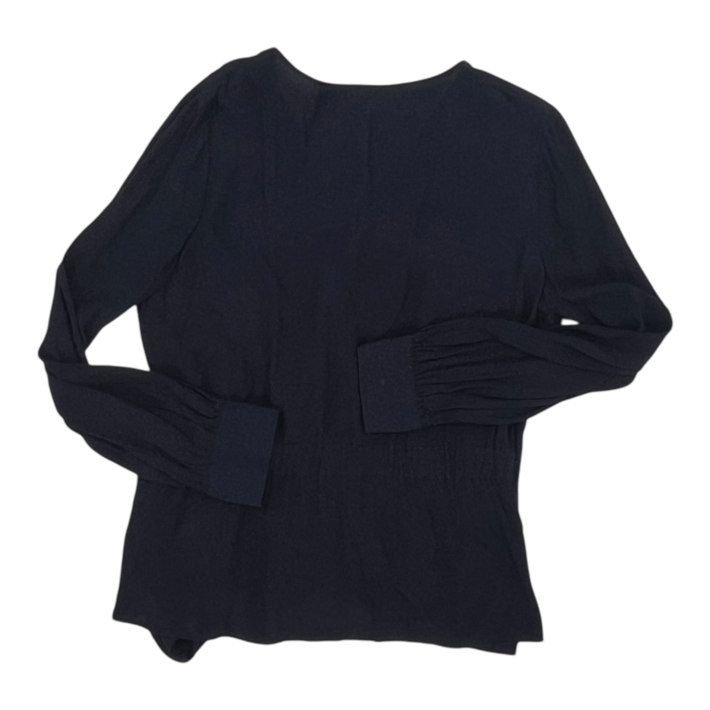 Blouse Ls By Talbots In Blue, Size:L