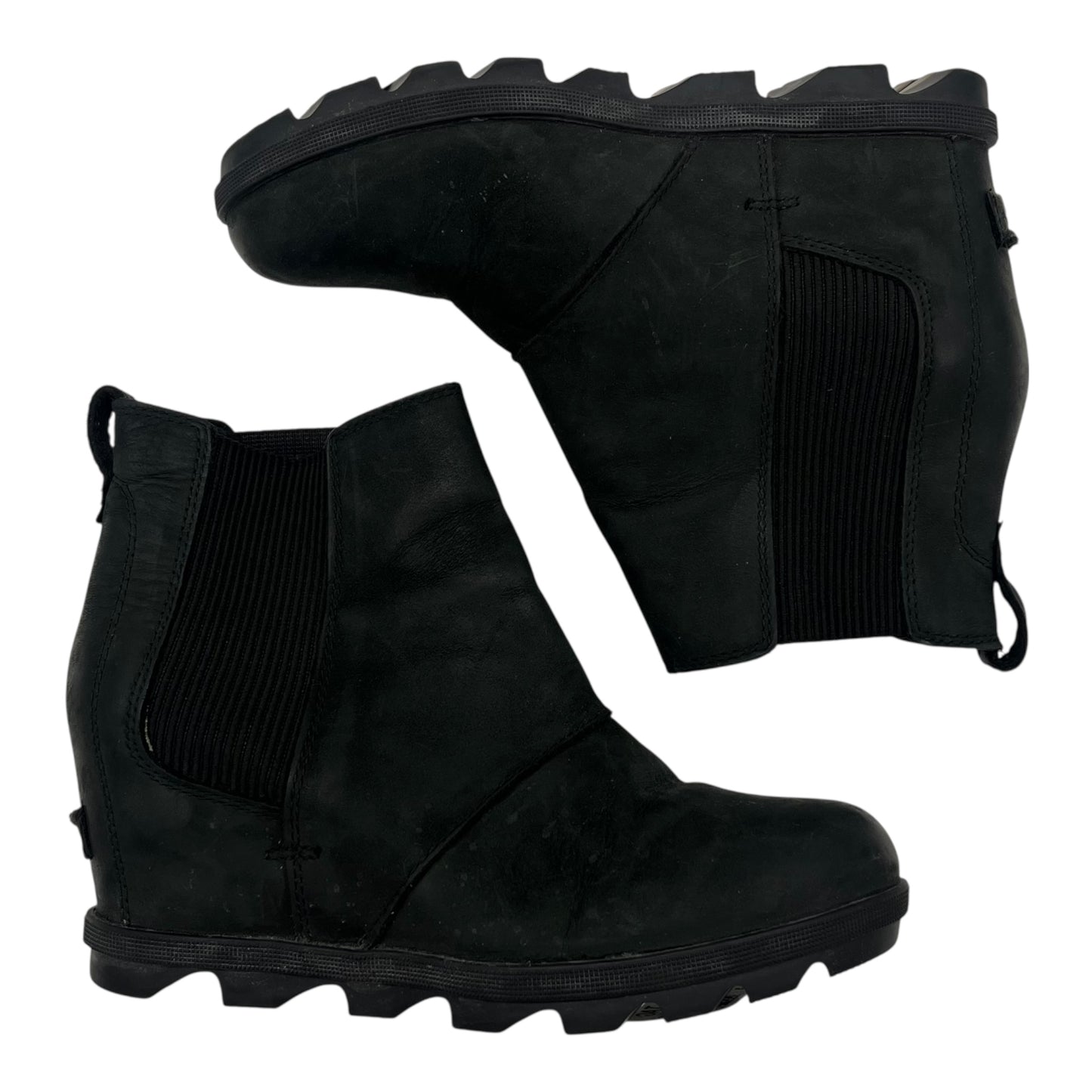 BOOTS ANKLE HEELS by SOREL In BLACK, Size: 8.5