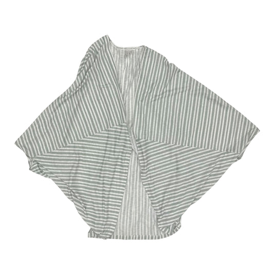 Kimono By Clothes Mentor In Green & White, Size:1X