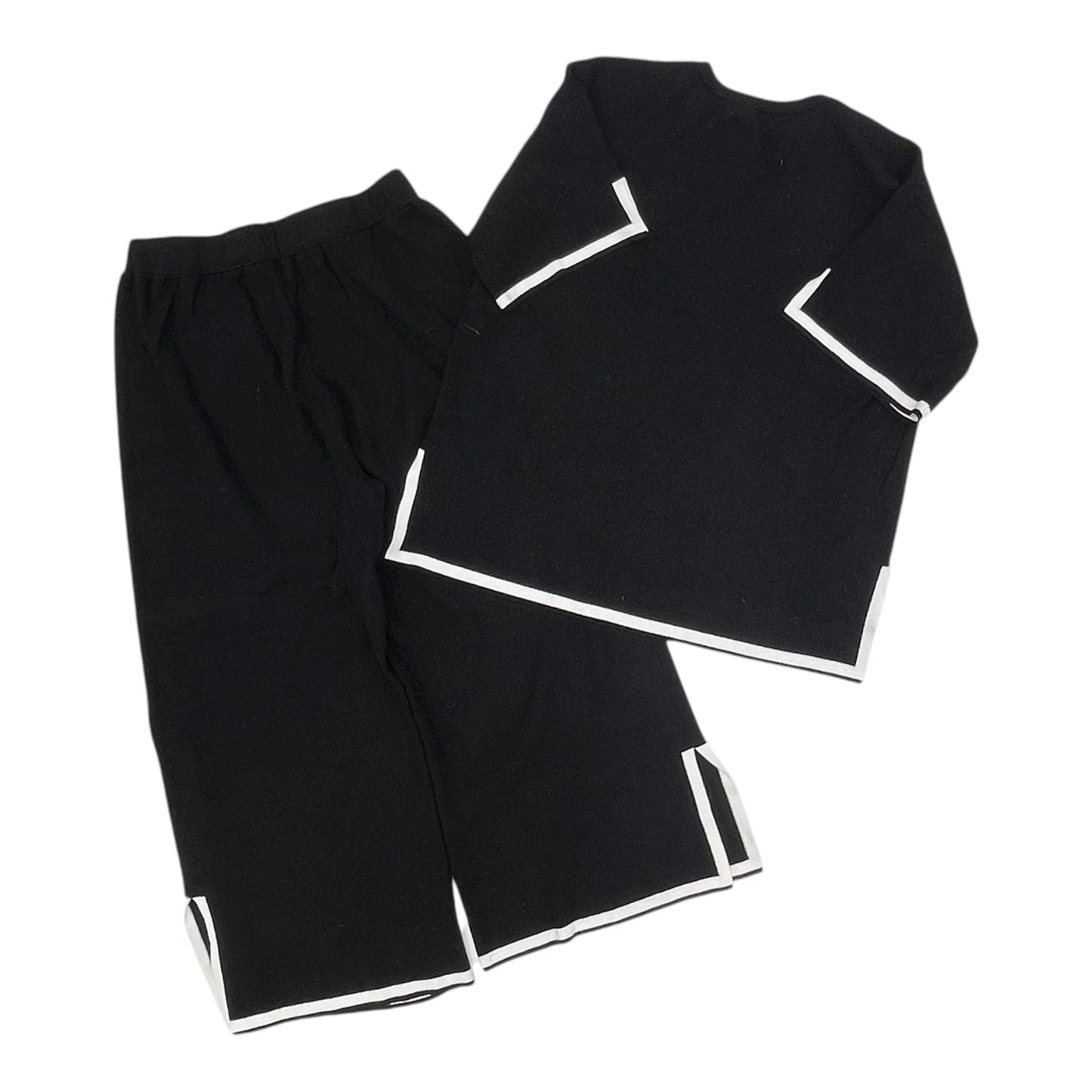 Pants Set 2Pc By Clothes Mentor In Black, Size:Xl