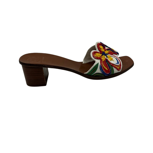 Sandals Designer By Tory Burch In Multi, Size:8
