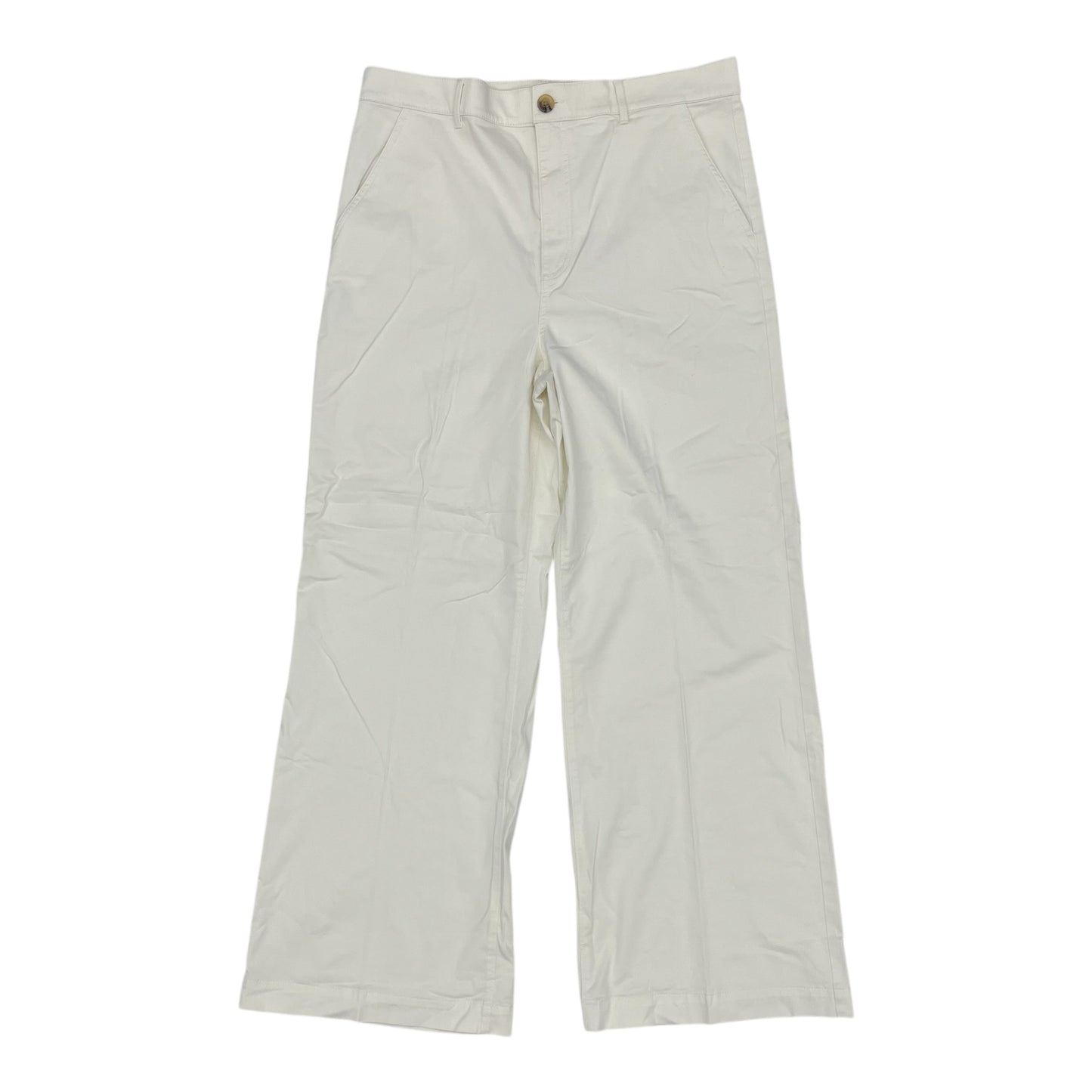 Pants Wide Leg By Ann Taylor In Cream, Size:16