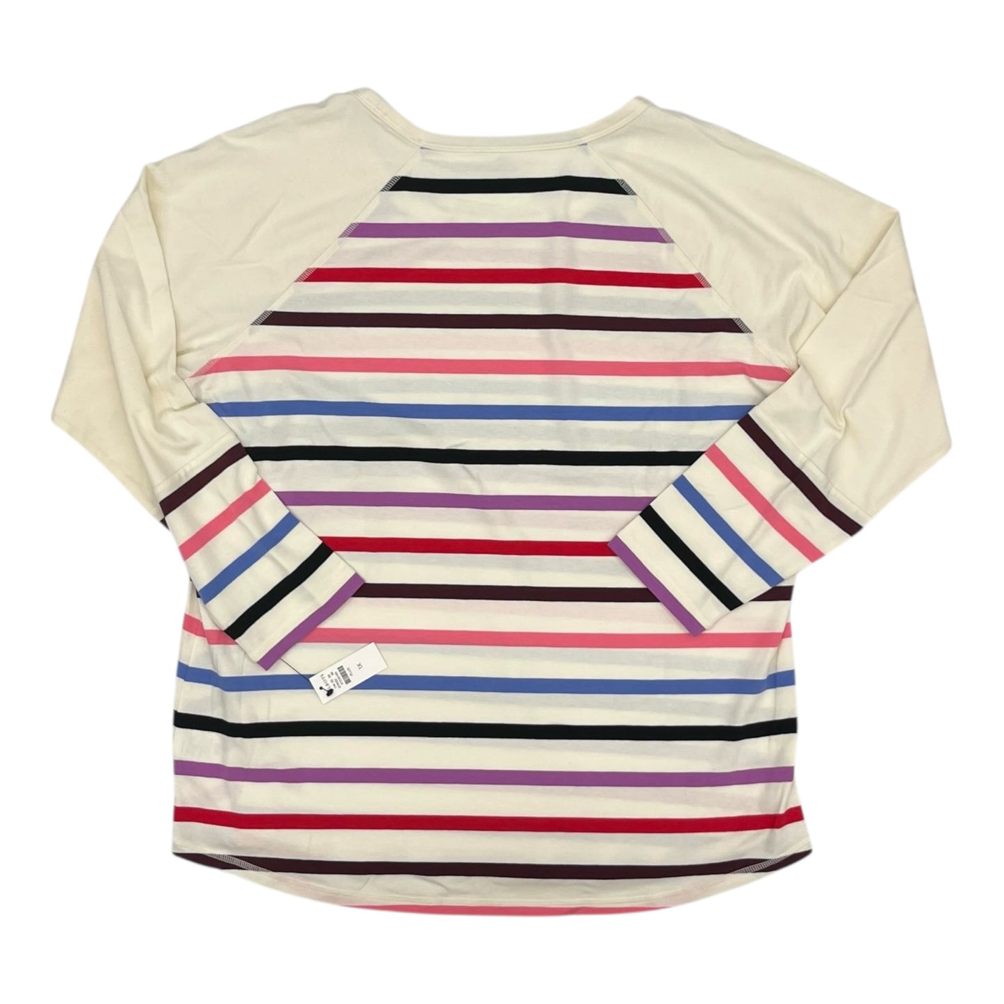 Top Ls By Talbots In Striped Pattern, Size:1X