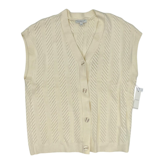 Sweater Cardigan By Liverpool In Cream, Size:M