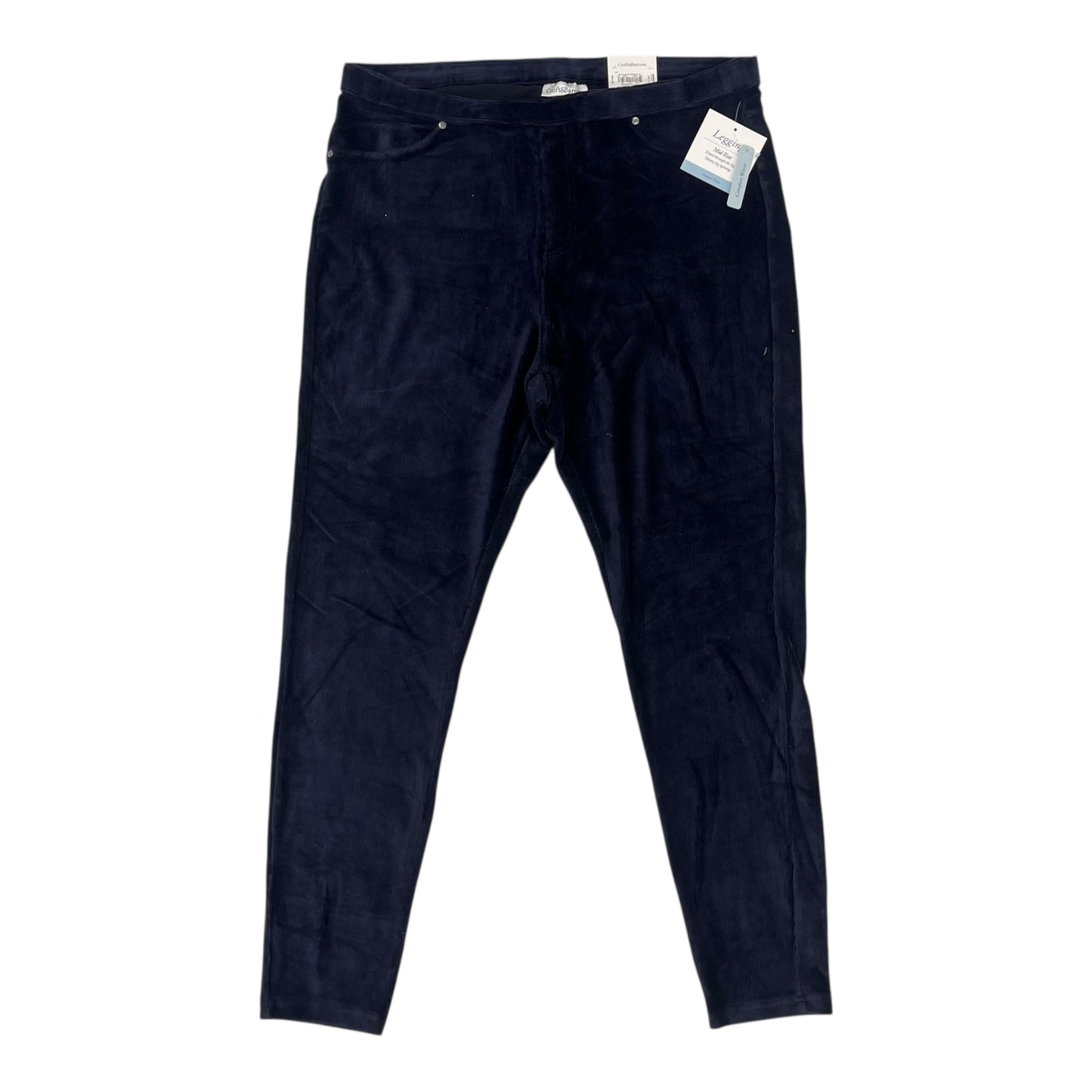 Pants Leggings By Croft And Barrow In Navy, Size:Xl