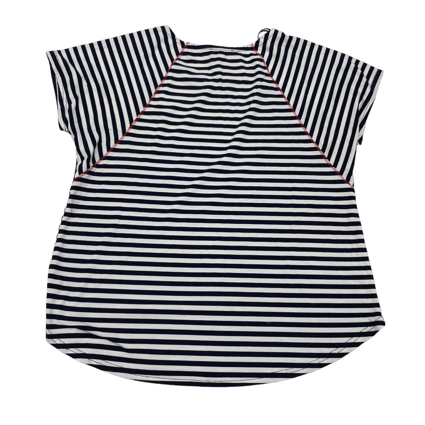 BLUE & WHITE TOP SS by SUZANNE BETRO Size:L