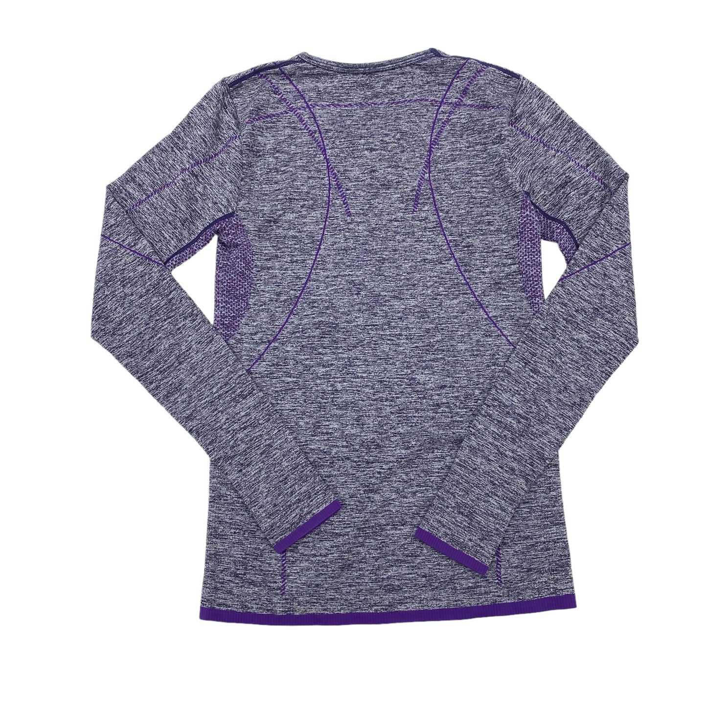 PURPLE ATHLETIC TOP LS COLLAR by CLOTHES MENTOR Size:S