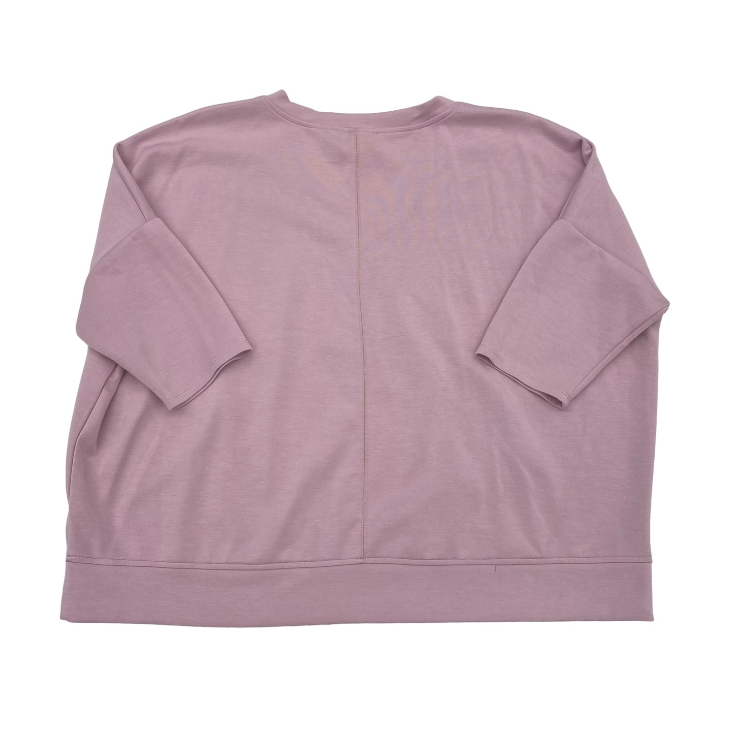 PINK TOP 3/4 SLEEVE by CABLE AND GAUGE Size:1X