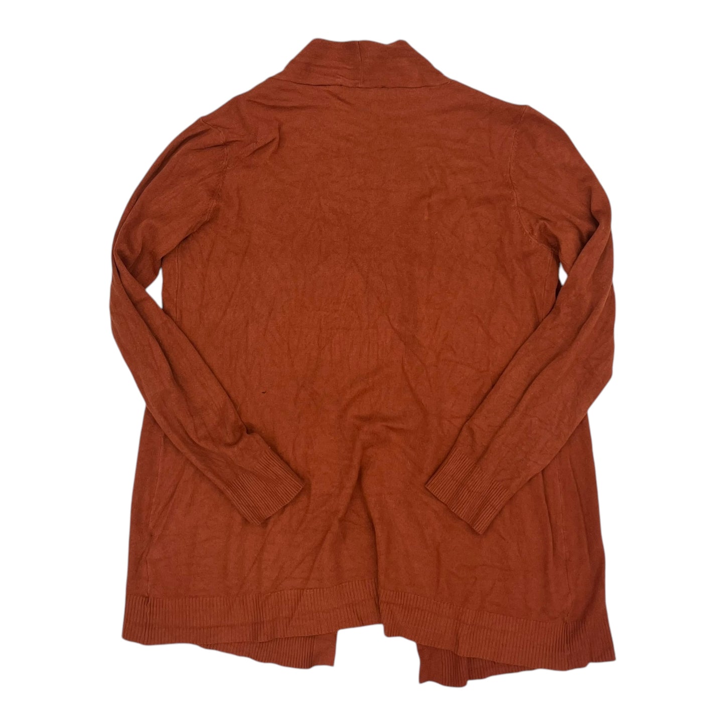 Cardigan By Cyrus Knits In Orange, Size:Xl