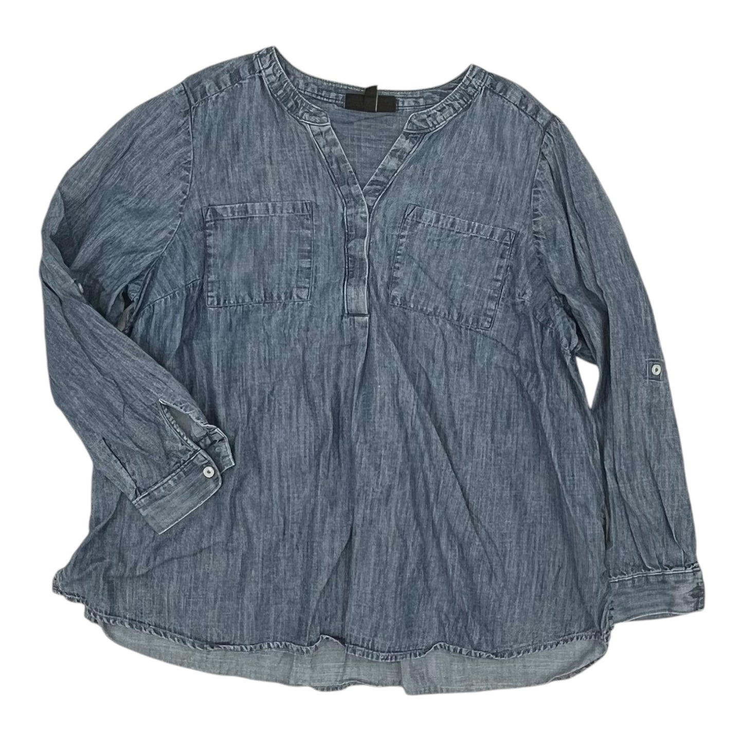 Top Ls By Lane Bryant In Blue Denim, Size:16