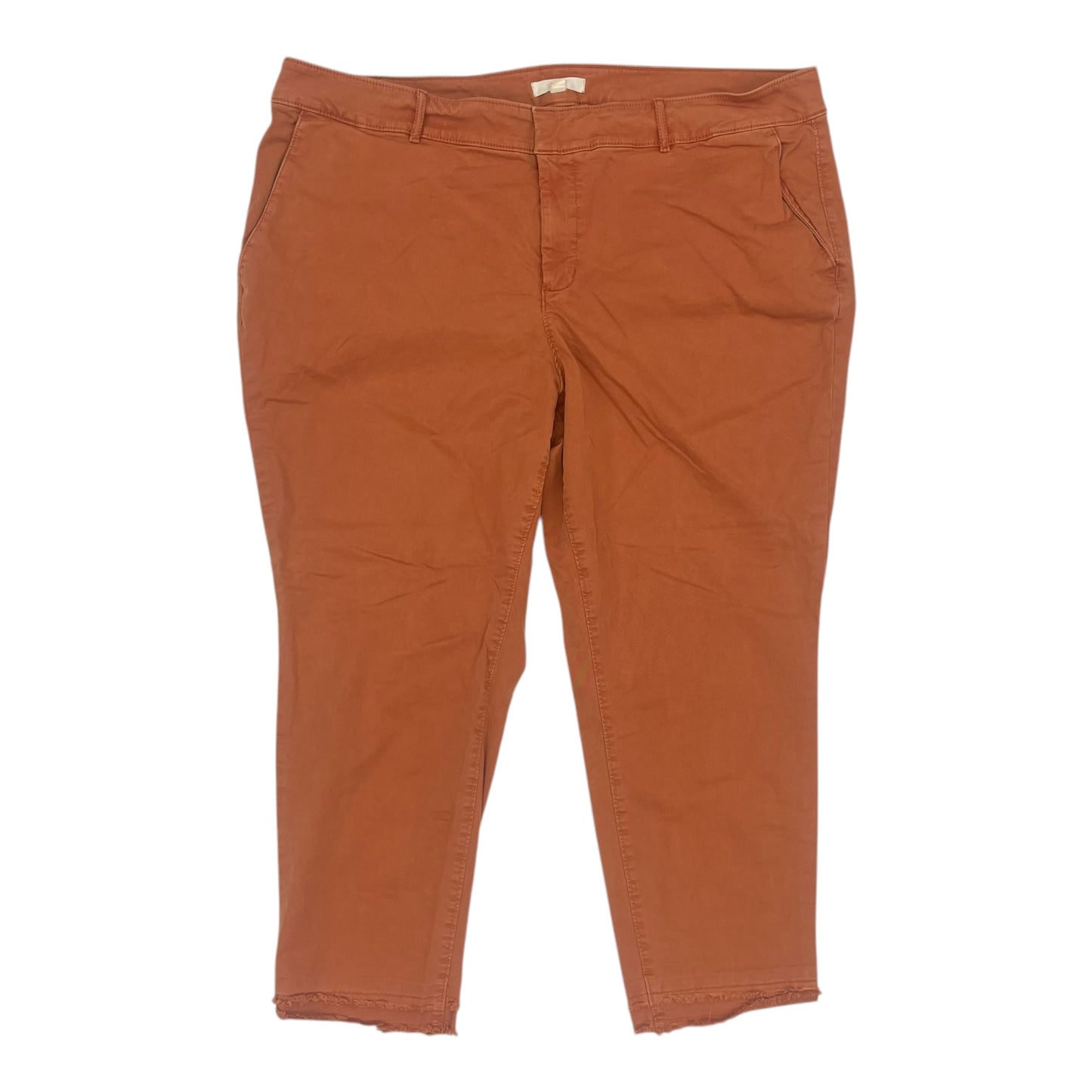 Pants Chinos & Khakis By Loft In Orange, Size:20