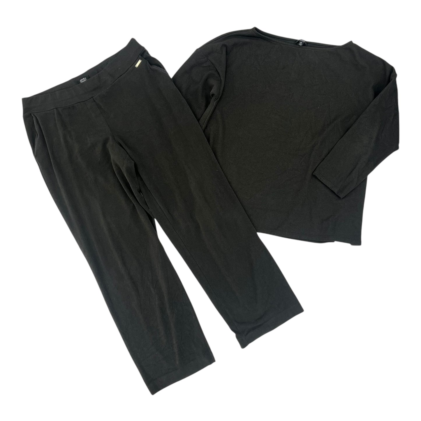 Pants Set 2Pc By Jones New York In Grey, Size:L