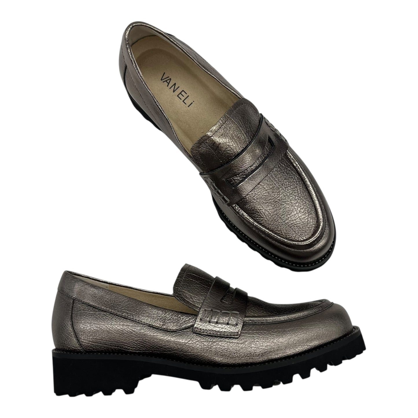 Shoes Heels Platform By Vaneli In Silver, Size:7
