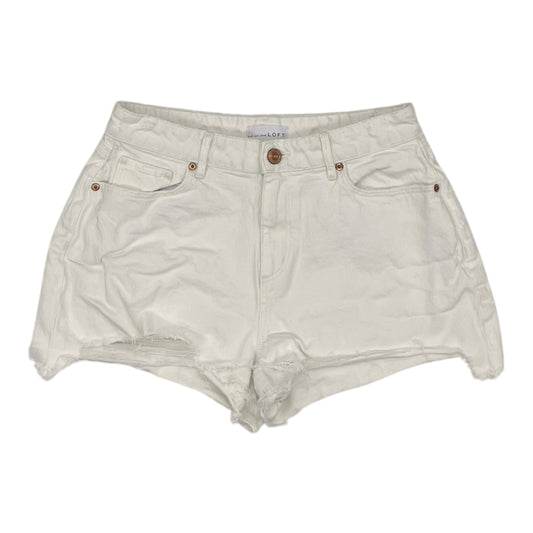 Shorts By Loft In White Denim, Size:4