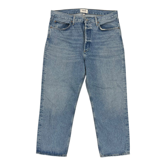 Jeans Straight By Agolde In Blue Denim, Size:10