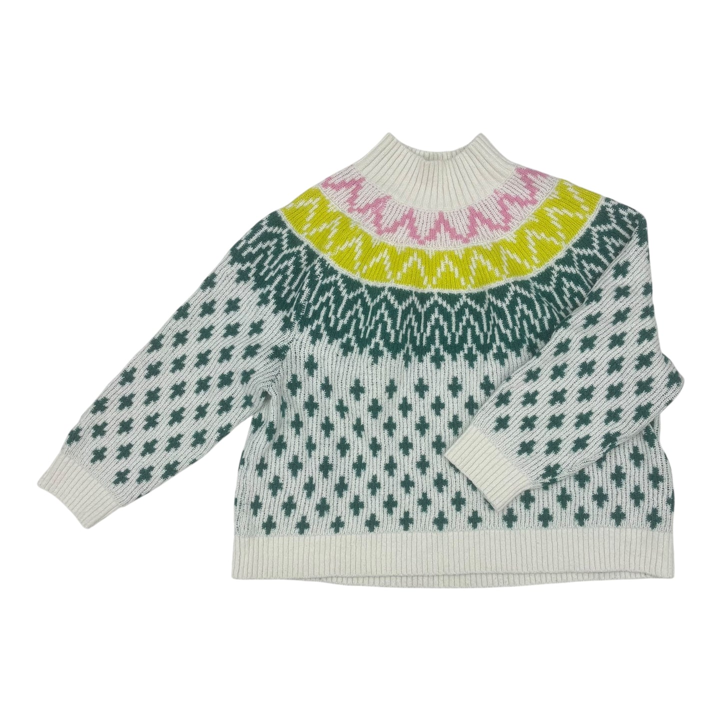 Sweater By Old Navy In Green & White, Size:Xxl