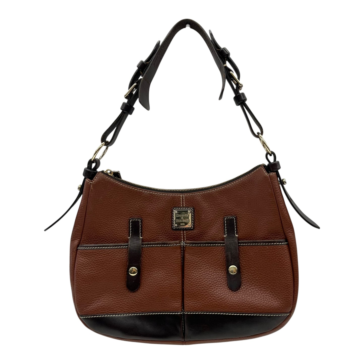 Handbag Designer By Dooney And Bourke In Brown, Size:Small