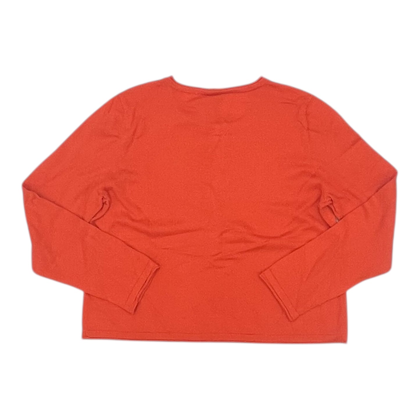 Cardigan By J. Jill In Orange, Size:M