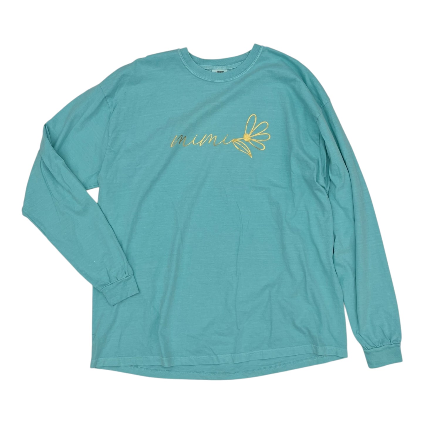 Top Ls By Comfort Colors In Aqua, Size:2X