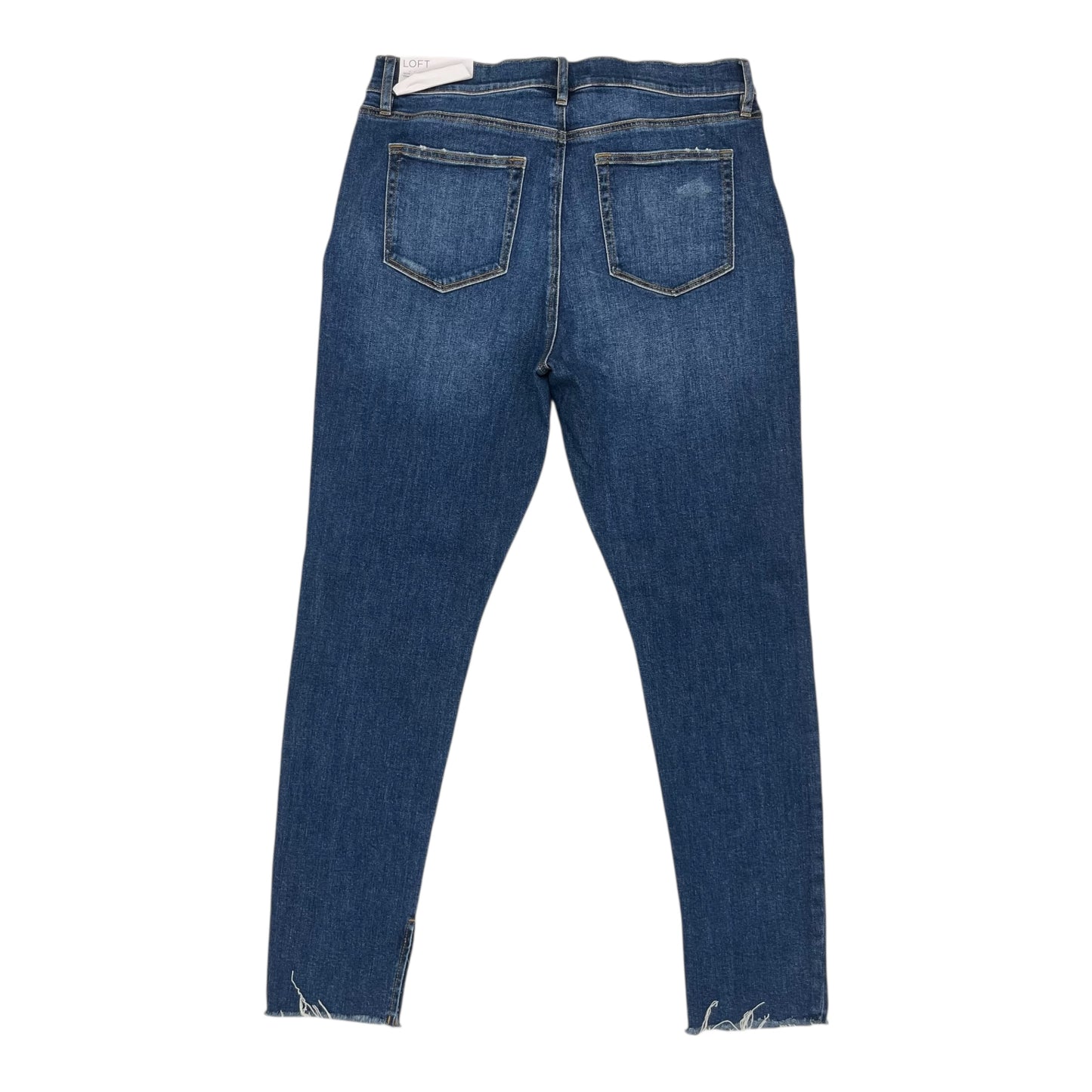 Jeans Skinny By Loft In Blue Denim, Size:14