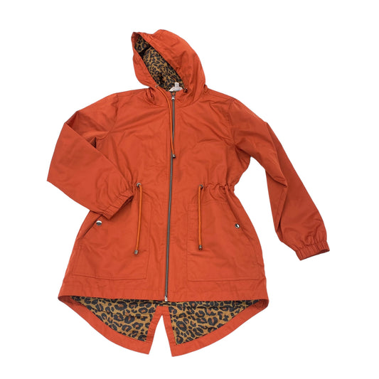 ORANGE COAT RAINCOAT by TIME AND TRU Size:S