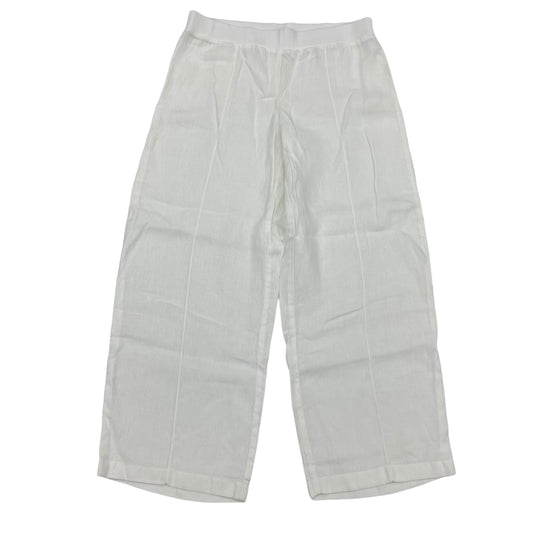 WHITE PANTS LINEN by J. JILL Size:PETITE  M