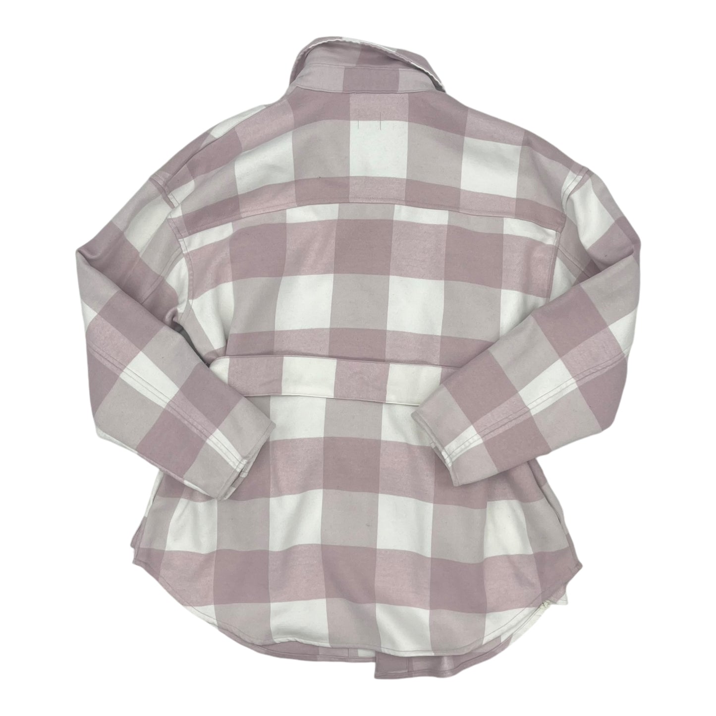 Jacket Shirt By A New Day In Pink & White, Size:L