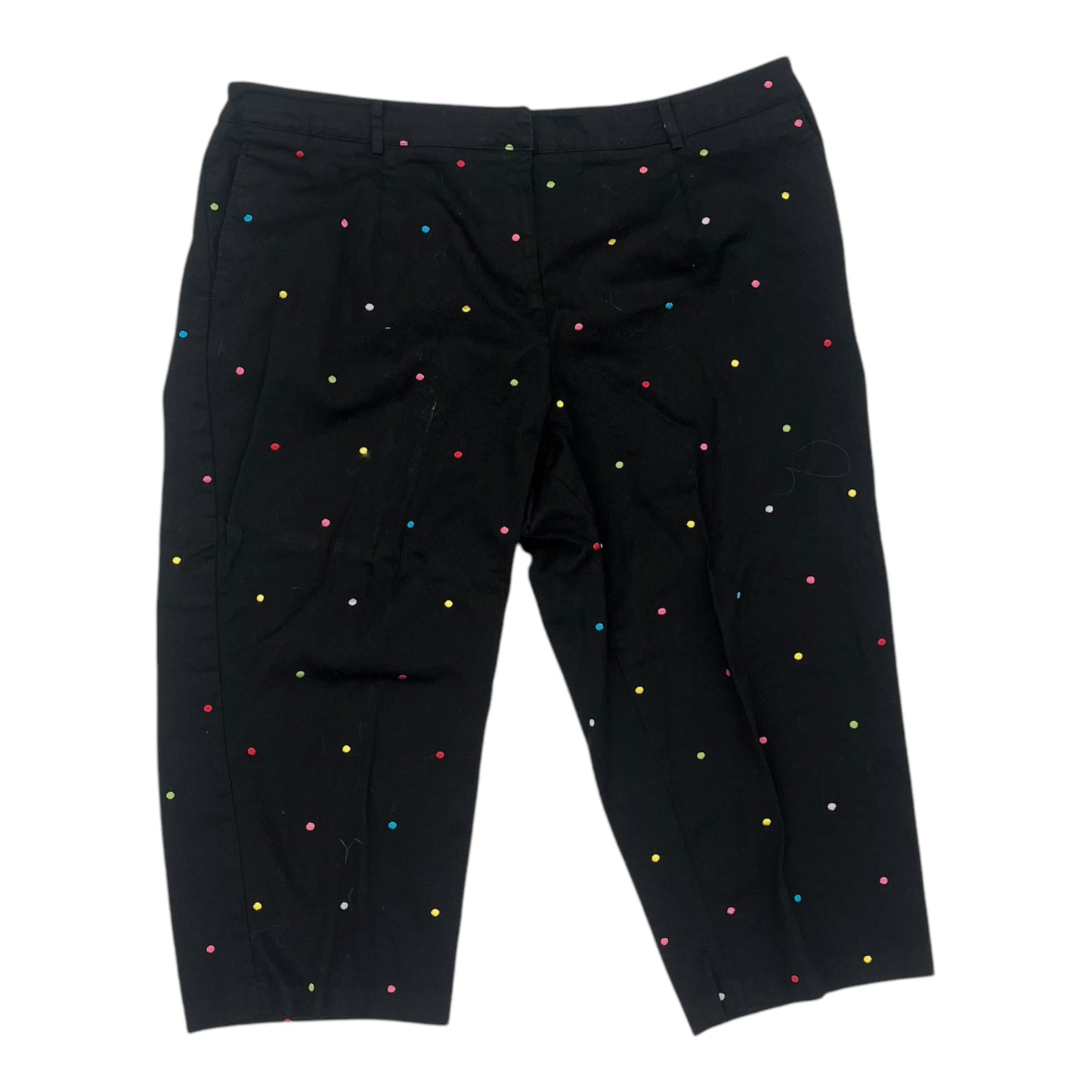 Pants Cropped By Briggs In Polkadot Pattern, Size:22