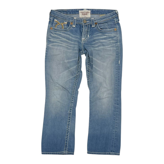 Jeans Cropped By Big Star In Blue Denim, Size:10