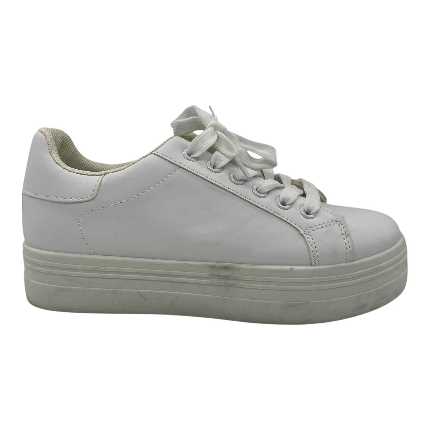 Shoes Sneakers By Fashion Nova In White, Size:7.5