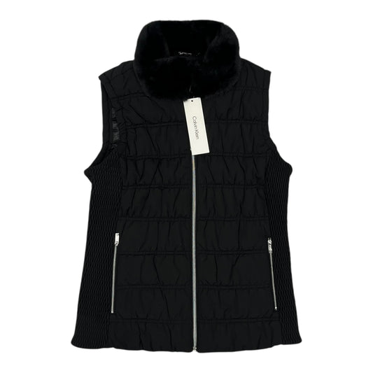 Vest Puffer & Quilted By Calvin Klein In Black, Size:M