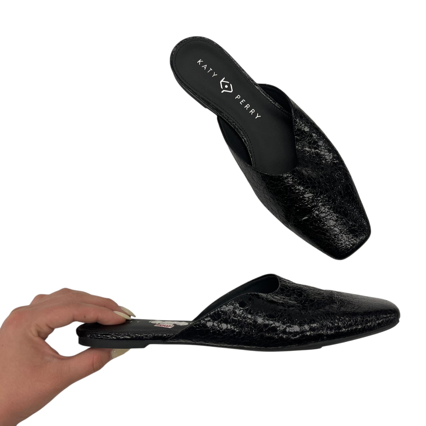 Shoes Flats By Clothes Mentor In Black, Size:8.5